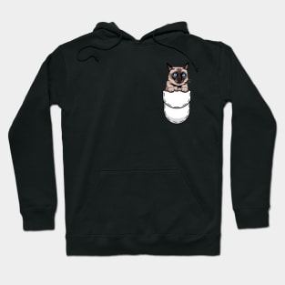 Funny Siamese Pocket Cat Hoodie